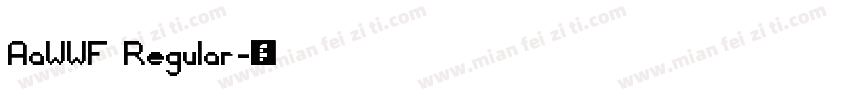 AaWWF Regular字体转换